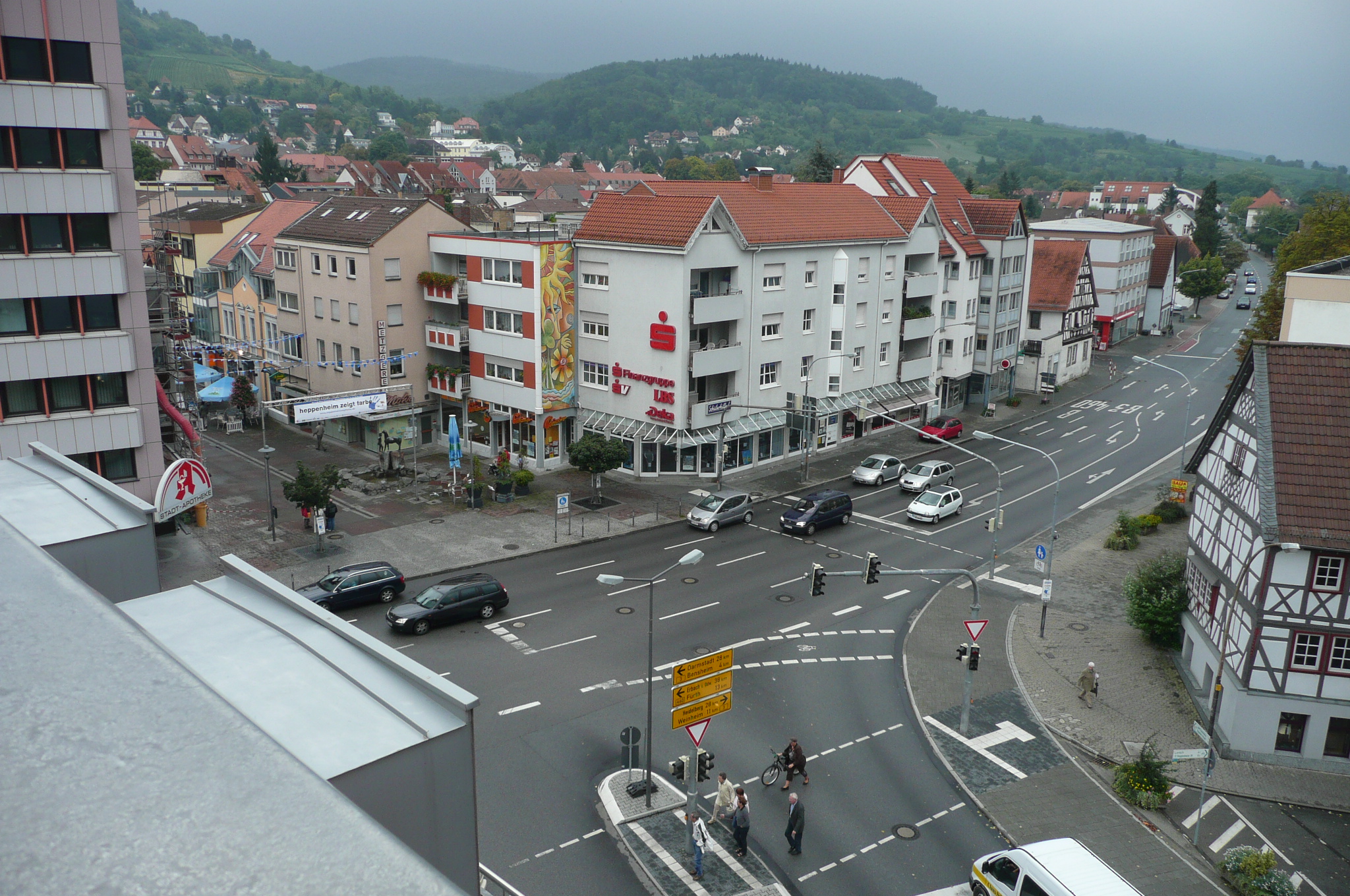 Blick auf Heppenheim